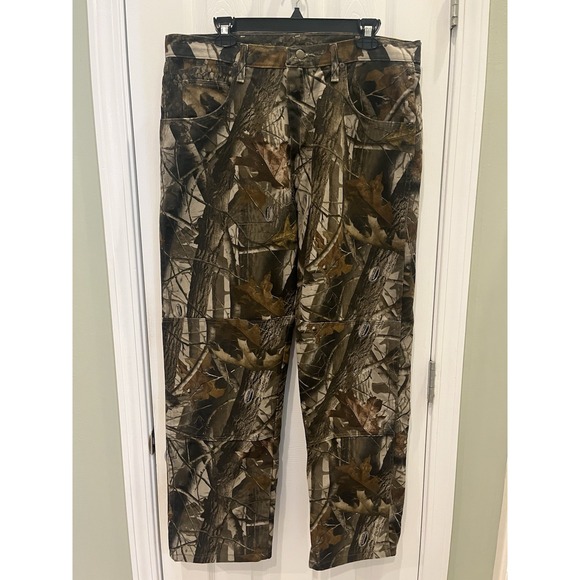 Wrangler Other - Wrangler Vintage RealTree‎ Hardwoods Double Knee Camo Jeans Size 36x30 97GR1HD